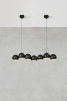 Markslöjd Taklampa Cupolo Svart/Sand - Pampig Taklampa med flera Ljus