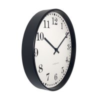 Svart/Vit Väggklocka i Retrostil och Vintagestil - NeXtime Dickens