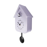 Lila Gökur/Väggklocka med Fågelkvitter - NeXtime Twitter