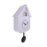 Lila Väggklocka/Gökur med Fågelkvitter - NeXtime Twitter