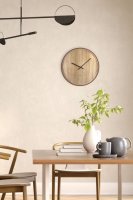 Fin Väggklocka med Trämönster - NeXtime Oslo