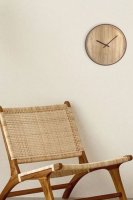 Japandi - Väggklocka med Trämönster - NeXtime Oslo