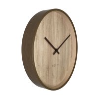 Oslo Väggklocka 30 cm Brun/Natur