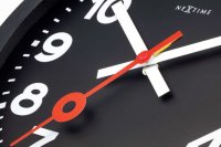 Station Numbers Väggklocka 35 cm Svart/Svart