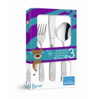 Barnbestick Bear 2-4 år Rostfritt Stål | Amefa Online hos Northmans.se