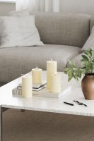 LED Blockljus Cream 7,5x12,5 cm