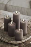 LED Blockljus Mocca 7,5x15 cm