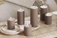 LED Blockljus Mocca 7,5x20 cm