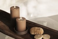 LED Blockljus Brun - DeluxeHomart - Mocca