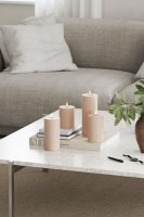 LED Blockljus Rosa 7,5x15 cm