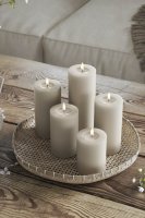 Batteriljus Beige Sand DeluxeHomeart