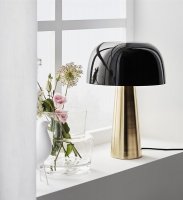 Läcker bordslampa i metall från Markslöjd - BLANCA i svart och brons | Online hos Northmans.se