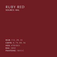 Färgkod Asteria Table Bordslampa Ruby Red