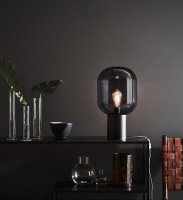 BROOKLYN bordslampa i rökfärgat glas från Markslöjd | Online hos Northmans.se