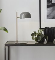 Markslöjd POSE - Klassisk bordslampa grå/mässing | Online hos Northmans.se