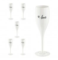 Champagneglas Love Koziol - okrossbart plastglas Cheers no 1 - Love 2.0 | Online hos Northmans.se
