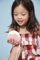 Rosa LED-Lampa för Barn - Moln - Trådlös - Kreafunk Kids