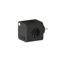 Ampie Grenuttag EU USB-A/USB-C Svart - Kreafunk