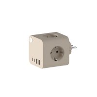 Ampie Grenuttag EU USB-A/USB-C Ivory Sand - Kreafunk