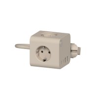 Ampie Wired Grenuttag EU USB-A/USB-C Ivory Sand - Kreafunk