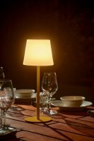 Bärbar LED-Lampa m Solcell - Arc Gul - Kreafunk