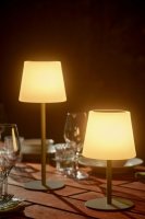 Beige Bärbar LED-Lampa m Solcell - Arc Kreafunk