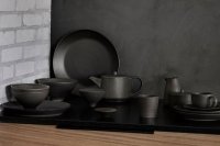 Kumi Sidotallrik Ø16 cm Espresso