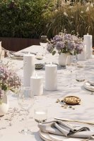 LED-Blockljus Utomhus Vit 7,5x20 cm