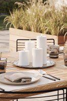 LED-Blockljus Utomhus Vit 7,5x20 cm