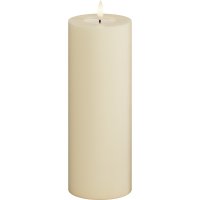 LED Blockljus 7,5x20 cm Krämvit Cream - DeluxeHomeart