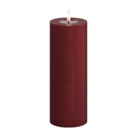 LED Blockljus 7,5x20 cm Röd Bordeaux - DeluxeHomeart