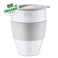 Snygg grå termosmugg för varma och kalla drycker. AROMA TO GO 2.0 Organic från Koziol | Online hos Northmans.se