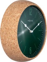 Cork väggklocka grön 30 cm - NeXtime | Online hos Northmans.se