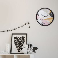 Snygg väggklocka med grafisk design | Grace från NeXtime | Online hos Northmans.se