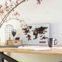 Väggklocka med olika Världsstäder Tider - NeXtime