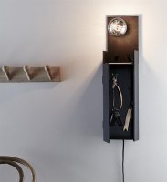 Stilrent nyckelskåp med lampa - Markslöjd COMBO Svart | Online hos Northmans.se