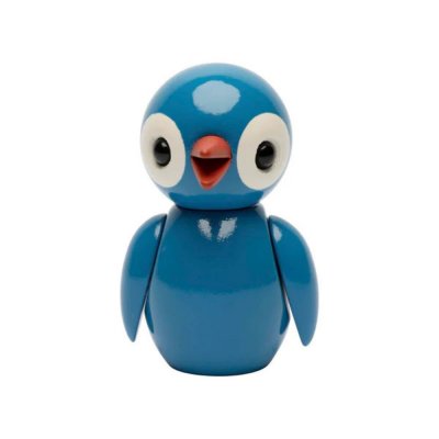 Spring Birds Fågel Lucky Trädekoration 6,5 cm Ljusblå - Spring Copenhagen