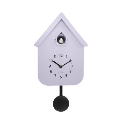 Twitter Väggklocka/Gökur 21,5x41,5 cm Lavendelila