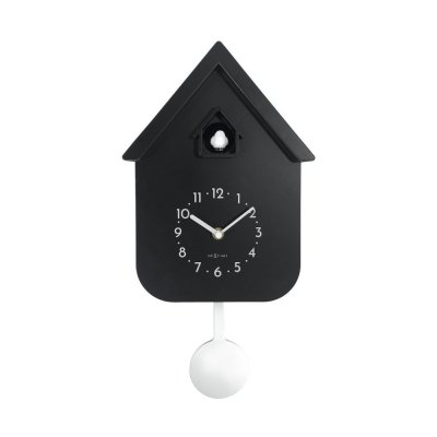 Twitter Väggklocka/Gökur 21,5x41,5 cm Svart