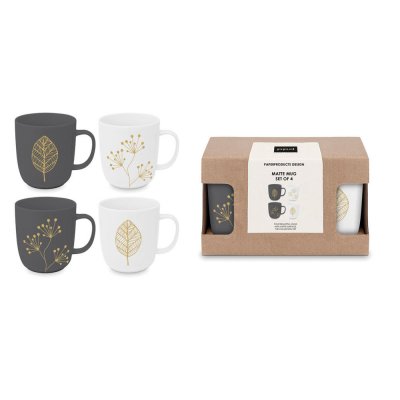 Mugg Giftset 4 st Pure Leaves & Berries 35 cl - Paperproducts Design | Hos Northmans.se