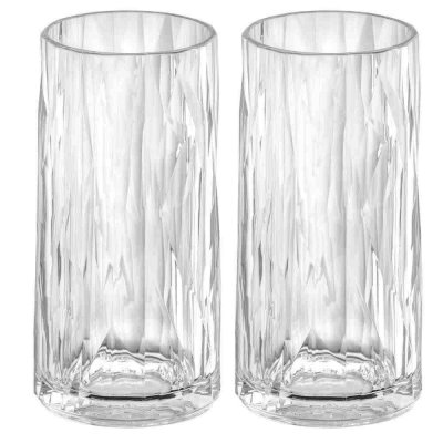 Tumblerglas Club No. 8 Superglas plastglas 30 cl - 2-pack - Koziol | Online hos Northmans.se