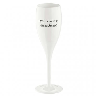 Champagneglas perfekt för alla slags fester! SUPERGLAS från Koziol - You are my shunshine | -Online hos Northmans.se