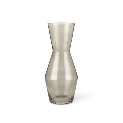 Snygg karaff/vas av munblåst glas i rökigt grå - Double Up - SPring Copenhagen online hos Northmans.se