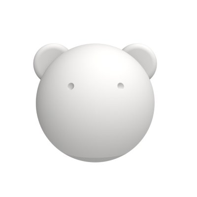 Portabel LED-Lampa Blob Kids Vit/Moon Grey - Kreafunk Kids