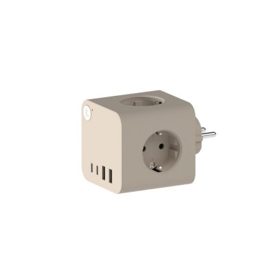 Ampie Grenuttag EU USB-A/USB-C Ivory Sand - Kreafunk