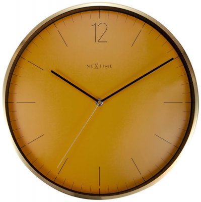 Väggklocka Essential Gold Orange/Guld 34 cm | NeXtime online hos Northmans.se