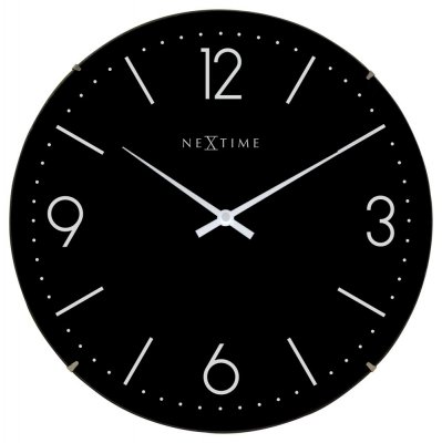 Väggklocka BASIC DOME svart - NeXtime | Klockor online hos Northmans.se