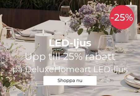 LED-ljus DeluxeHomeart kampanj rabatt | Online hos Northmans.se